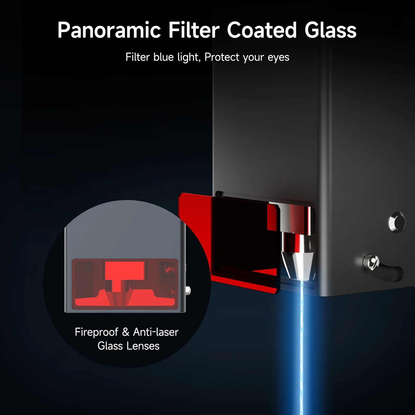 Модуль лазерной головки Ortur LU3-20A 20 Вт с воздушным вспомогательным гравером