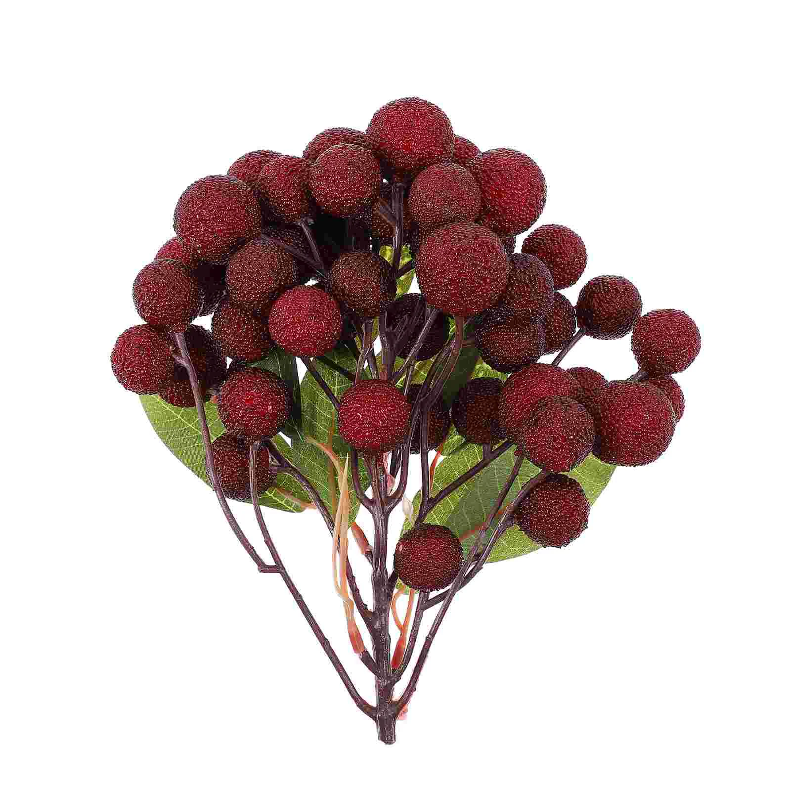 

Simulated Bayberry String Artificial Fruit Waxberry Decor Window Lifelike Photography Props Glass Bead Model Simulation