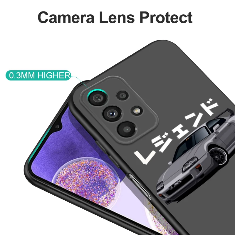 Черный чехол из ТПУ для Samsung Galaxy A03 SM-A035 Core A03S A13 A23 LTE A33 A53 A73 4G 5G JDM CAR