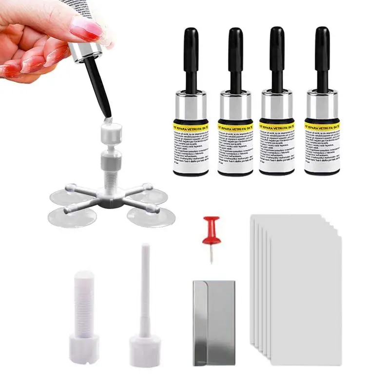 

Automotive Glass Repair Kit Crack Windshield Kit Portable Cracked Car Windshield Repair Kit Glass Repair Tools For Trucks Cars