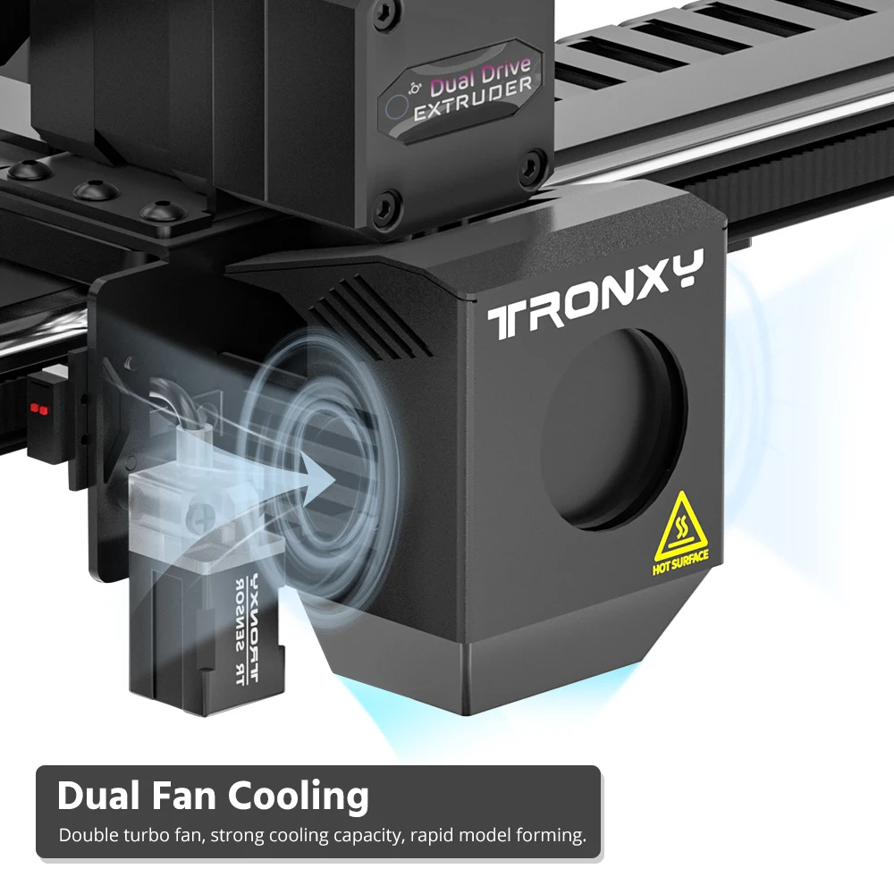 3D-принтер VEHO 800 FDM большой формат сборный размер с прямым приводом 800*800*800 мм