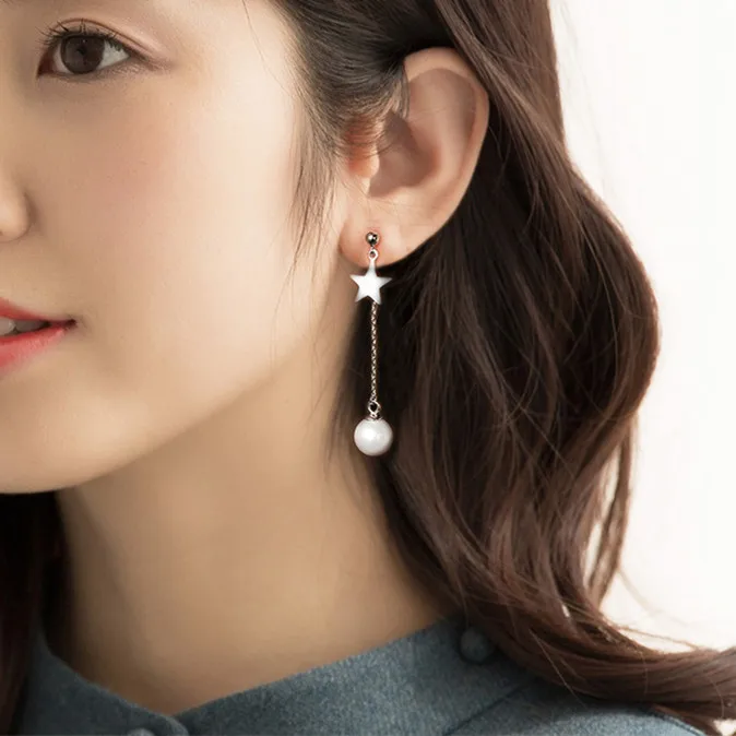 

Party S925 Silver Earrings For Women Designer Luxury Earrings Aesthetic Vintage Ear Studs Crystal Korean Style Simple Versatile