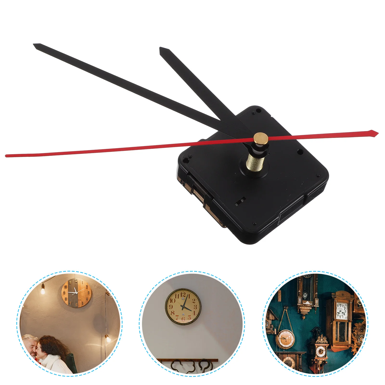 

1 Set Acrylic Wall Clock Movement Battery Operated Clock Part Replacement Clock Mechanism Clock Hand Motor DIY Clock Movement