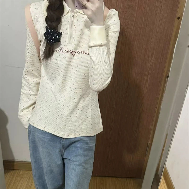 Новые осенние рубашки в консервативном стиле базовые все Macth Harajuku корейские топы