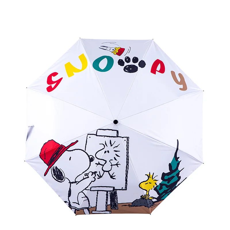 

New Kawaii Snoopyed 4 Styles of Sun Umbrellas, Folding Sunscreen and Uv Protection, Sun and Rain, Cartoon Pattern Umbrellas