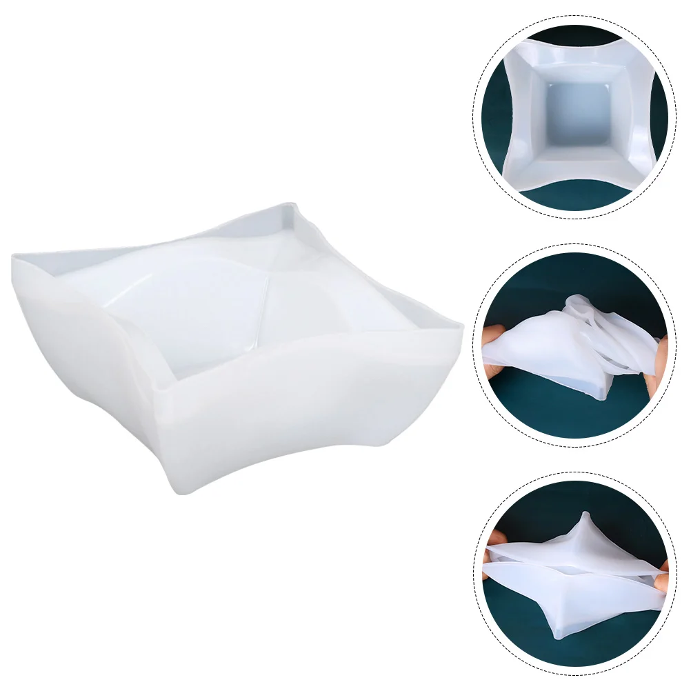 Silicone Diy Epoxy Flower Pot Molds Craft Mold Making Resin Supplies Square Clear Mol Shape Casting Crafts Bonsai Artcrystal