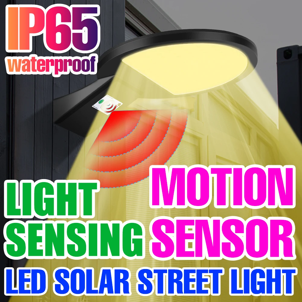 

50W LED Solar Street Light Outdoor Garden Light IP65 Waterproof PIR Motion Sensor Floodlight Courtyard LED Exterior Wall Lamp