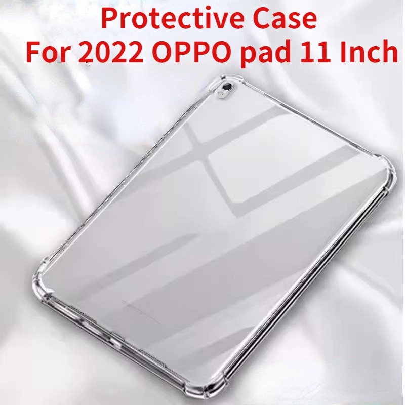 

Мягкий защитный чехол из ТПУ для 2022 OPPO Pad 11 дюймов, защитная накладка на заднюю панель планшета с угловой подушкой безопасности, прозрачный ч...