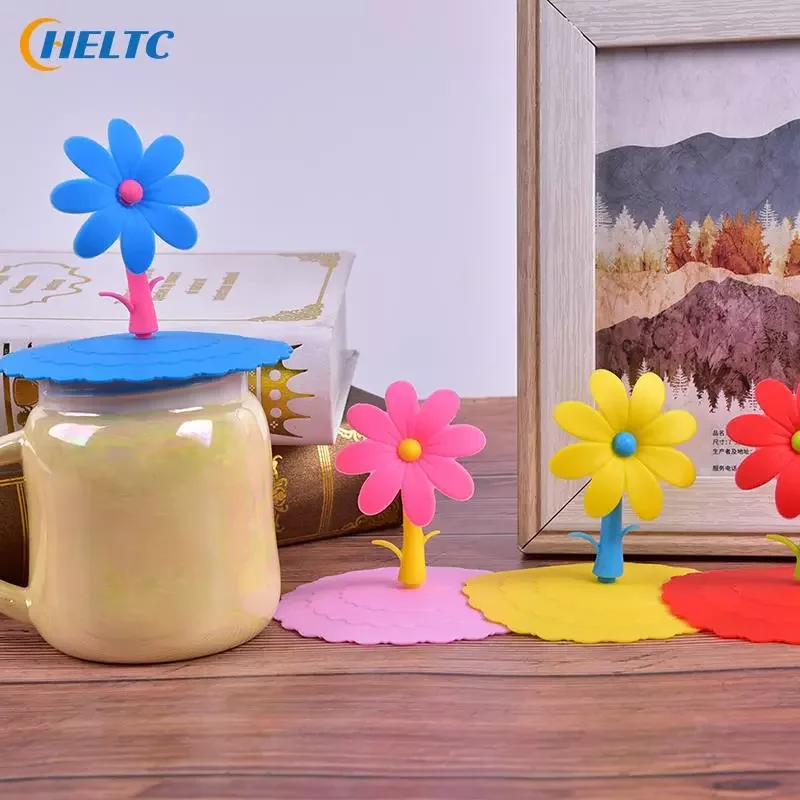 

New in Adorn Cute Water Drinking Cup Lid Silicone Anti-dust Bowl Cover Cup Seals Glass Mugs Cap Cups Lid-silicon