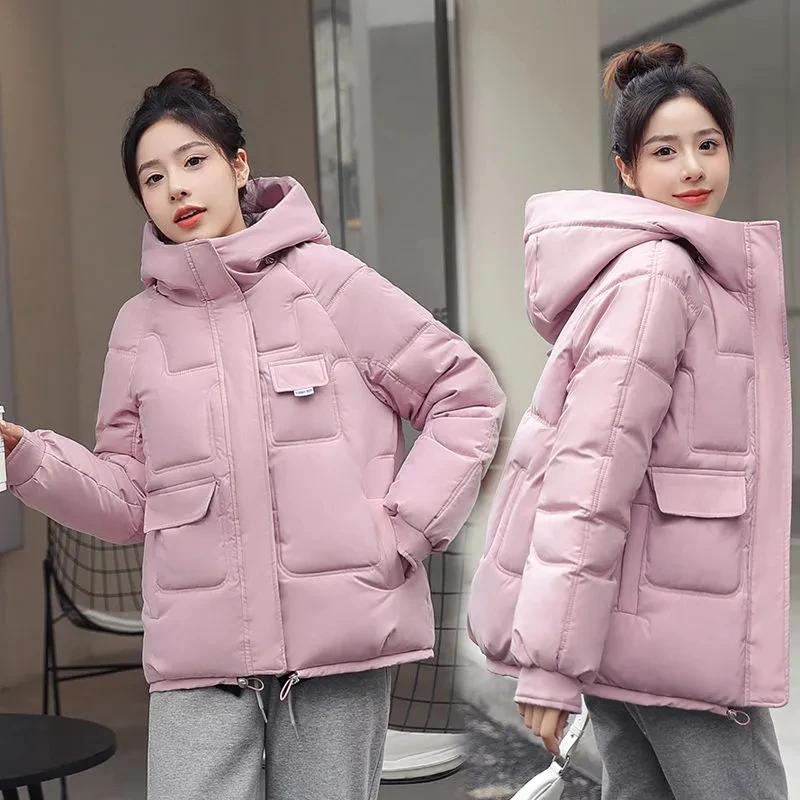 Women Winter Down Padded Jacket Women Hooded Parkas Coat 2022 Winter New Thick Warm Cotton Coat Winter Jacket Female Outwear
