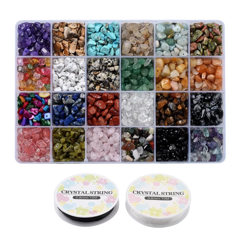 15 Grids Box Crushed Stone Jewelry Tool Sets for Jewelry Making Accessories DIY Necklaces Bracelets Jewelry Supplies Materials