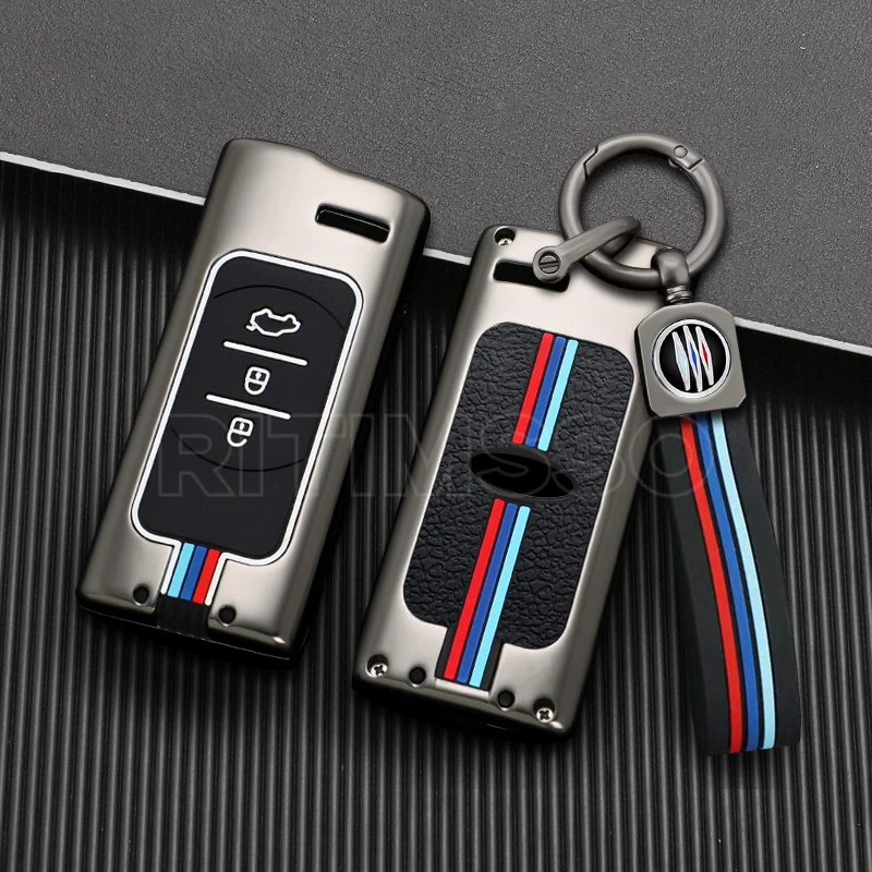 

Alloy Car Key Cover Case Shell for Chery Tiggo 8 Arrizo 5 Pro Gx 5x EQ7 Chery Tiggo 7 Pro 2020 Accessories Styling Keychain