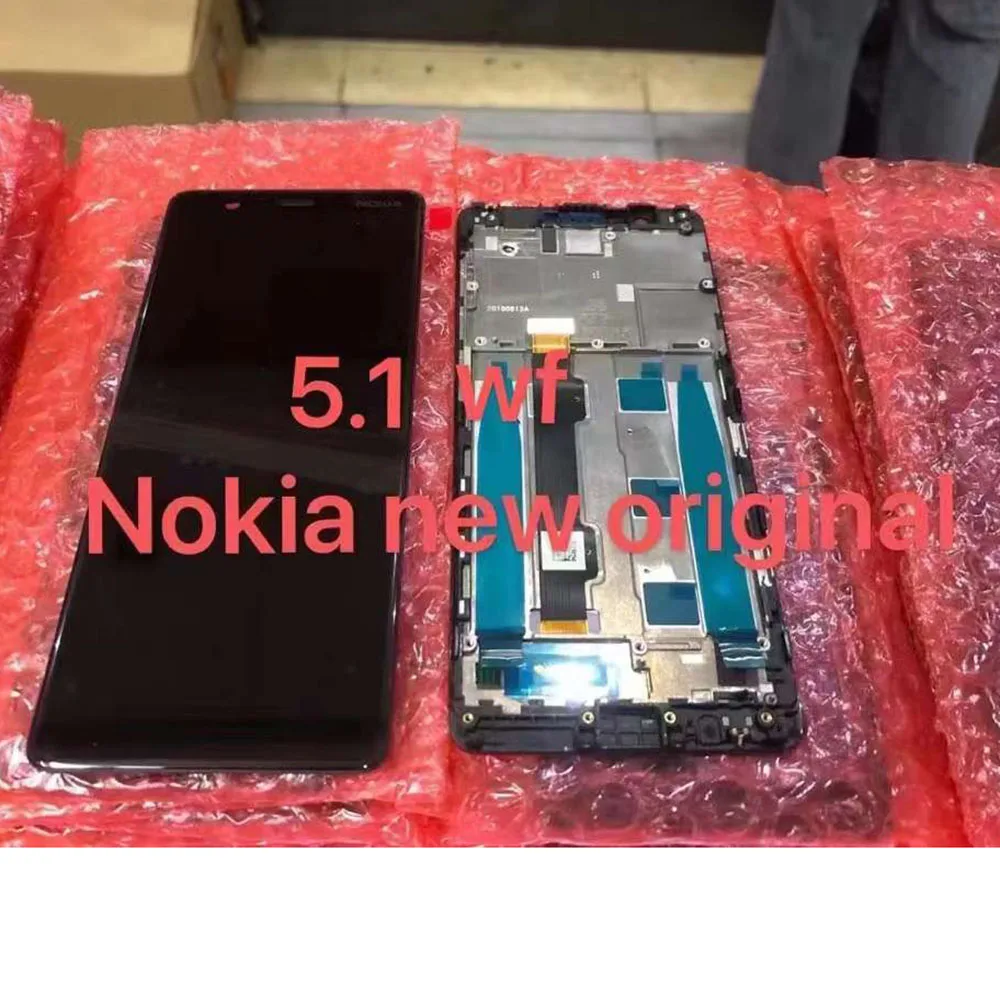 

Original LCD For Nokia 5.1 LCD Display Touch Screen Digitizer Assembly TA-1061 TA-1075 TA-1076 TA-1081 TA-1088 N5.1 LCD + Frame