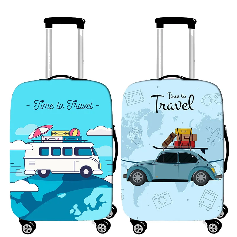 Trolley Suitcase Protective Luggage Cover Cartoon Elastic Luggages Protective Covers 19-32 Inch Suitcase Case Travel Accessories