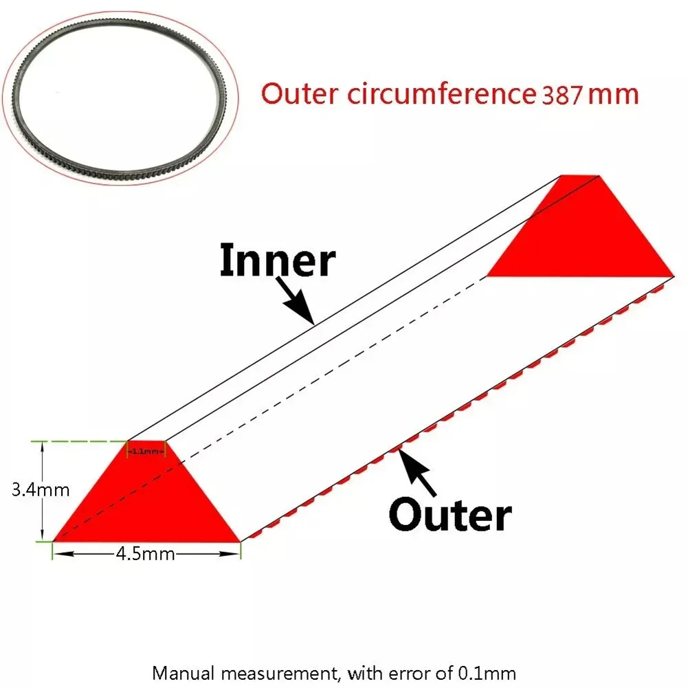 1 шт. 5M387 ремень токарного станка мини-ремень привода модель для WM210 двигателя
