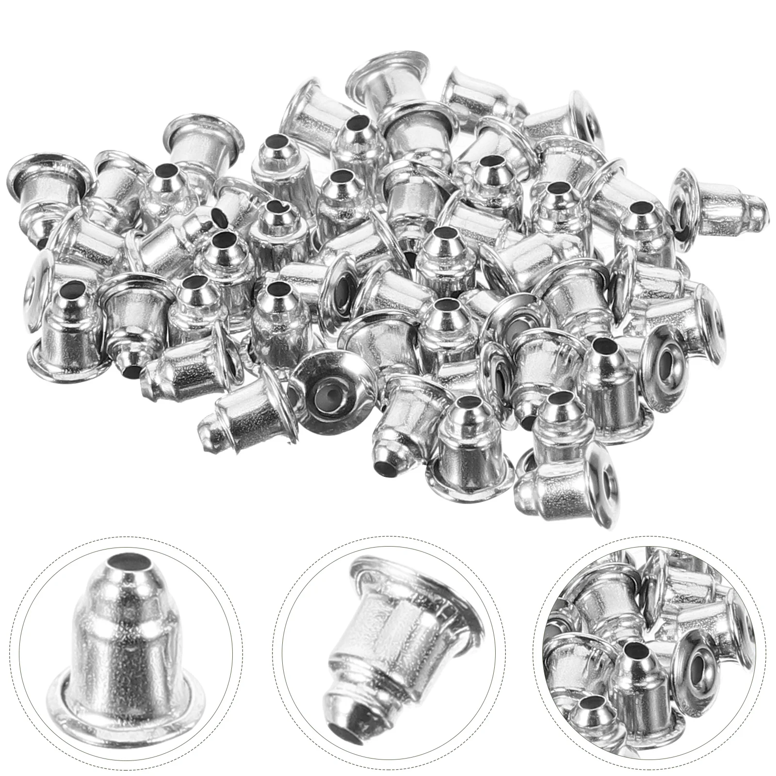 

Earring Backs Studs Locking Ringing Heavy Support Earrings Findings Parts Earplug