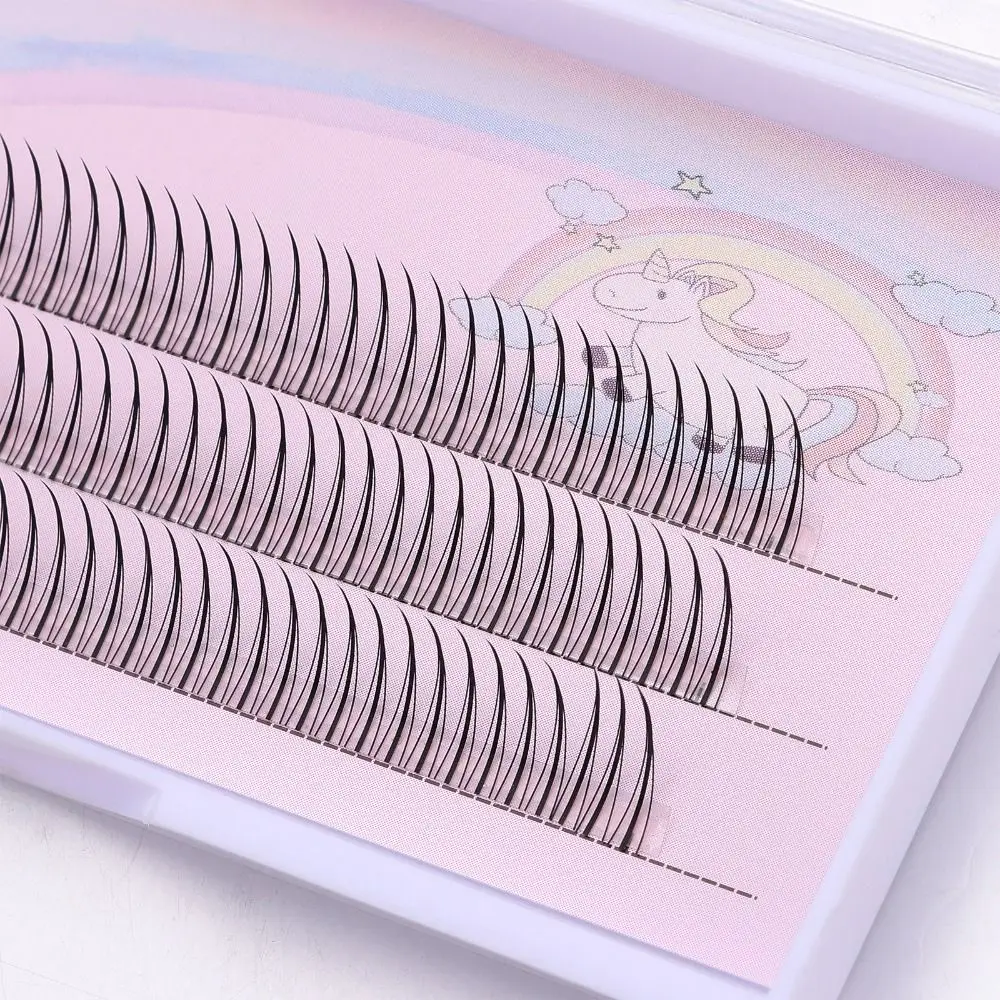 Черные коричневые а-образные готовые ресницы для макияжа индивидуальные