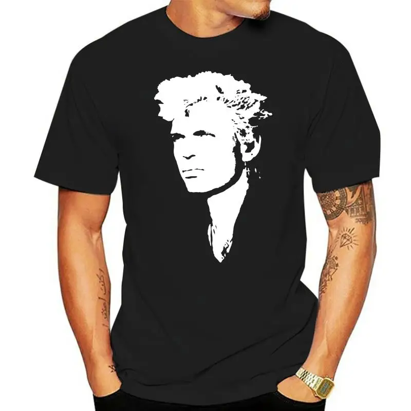 

Camiseta negra para hombre BILLY IDOL GEN X NEW WAVE PUNK в стиле рок, гот S - 5XL