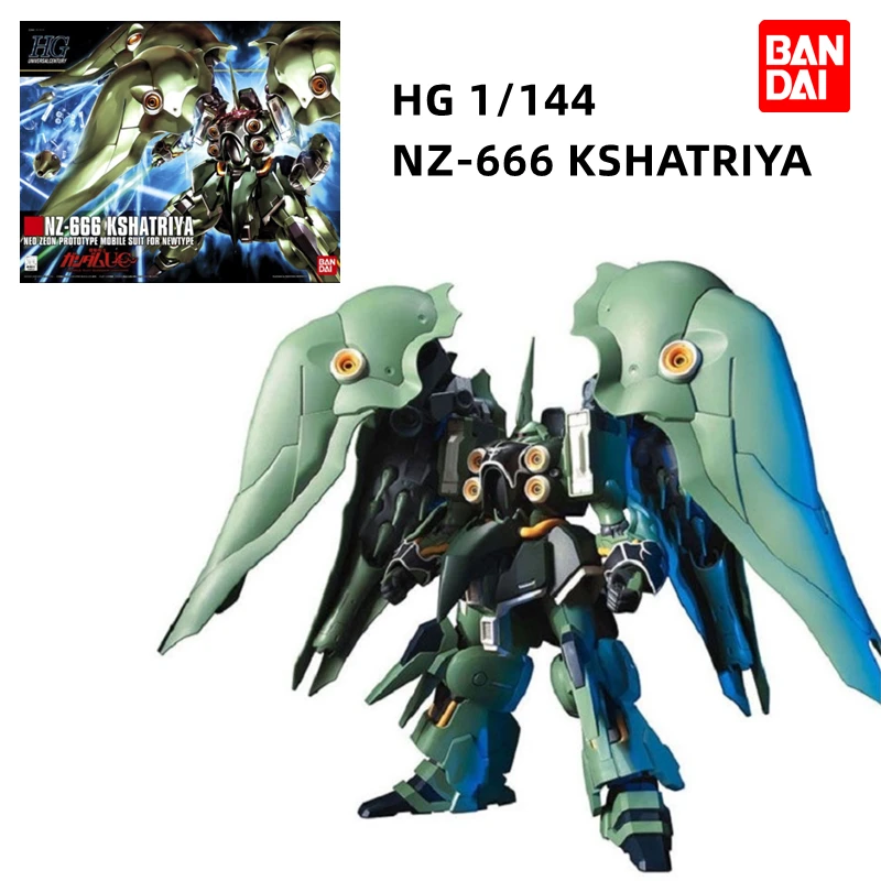 

Bandai Gundam HGUC 099 HG 1/144 Assemble Model NZ-666 KSHATRIYA NEO ZEON PROTOTYPE Mobile Suit for new type Action Figures Kit