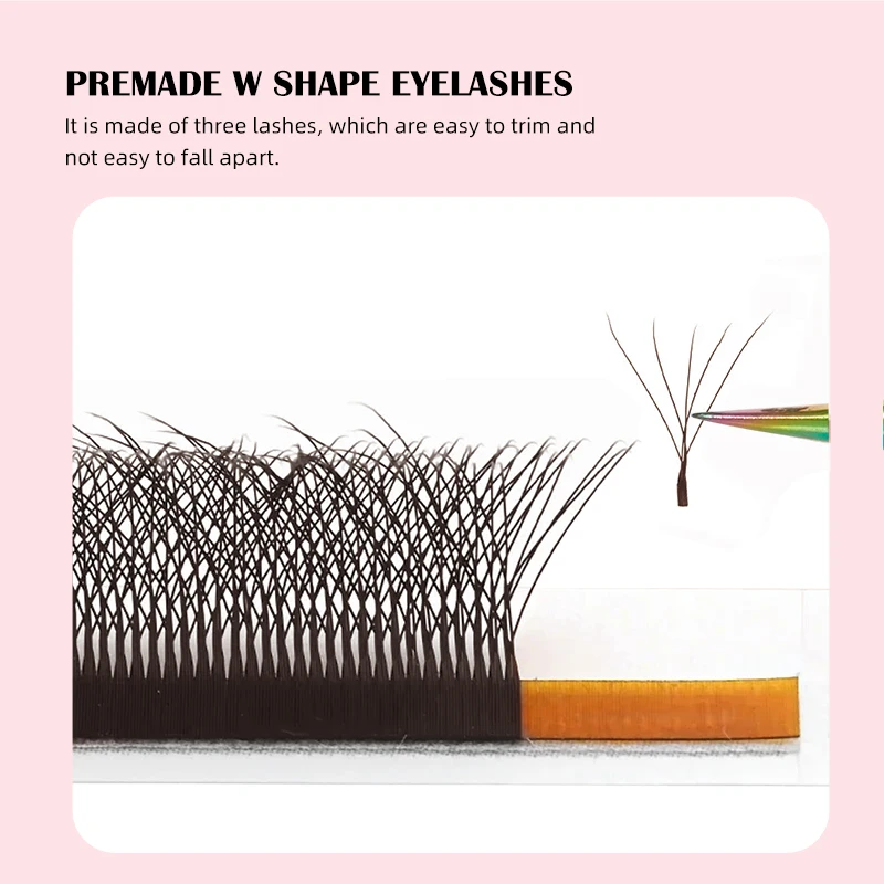 Накладные ресницы Yelix 5D W-образные