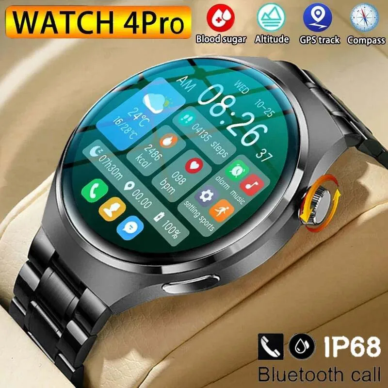 Новые GPS-смарт-часы для мужчин Huawei Watch 4 Pro 360*360 HD-экран Сердечный ритм Bluetooth-вызов