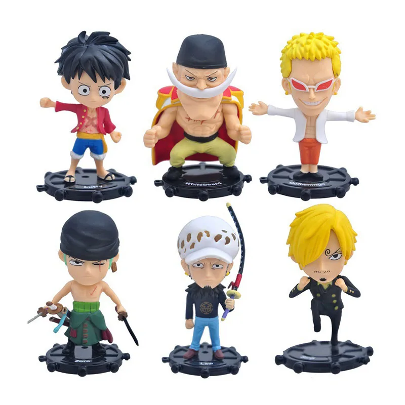 

Экшн-фигурки из аниме One Piece, игрушки 9 см, Луффи Зоро, версия 75th Q, украшения ручной работы, модель, подарок на день рождения и Рождество, 6 шт.