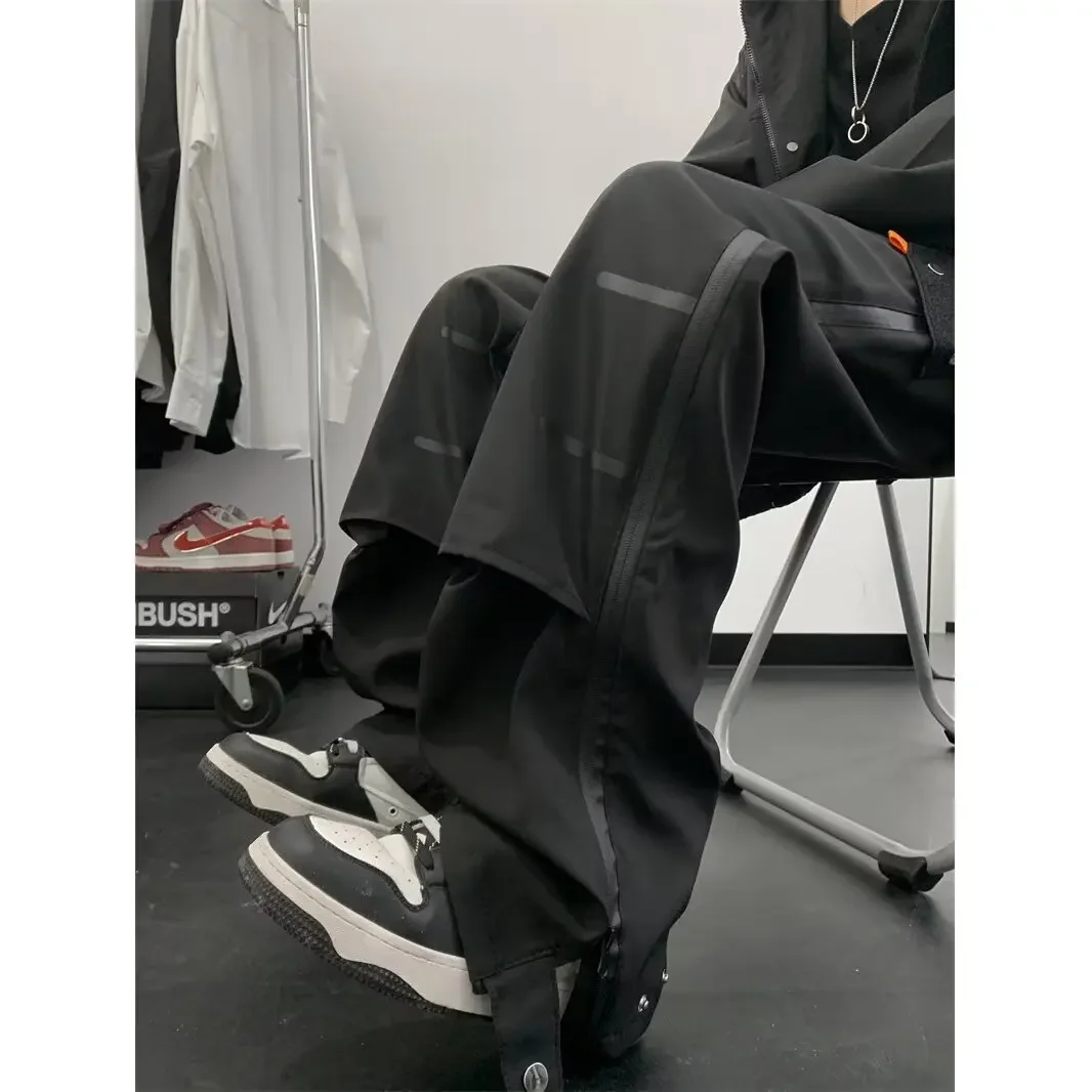 Мужские утолщенные брюки на флисовой подкладке осень-зима уличные