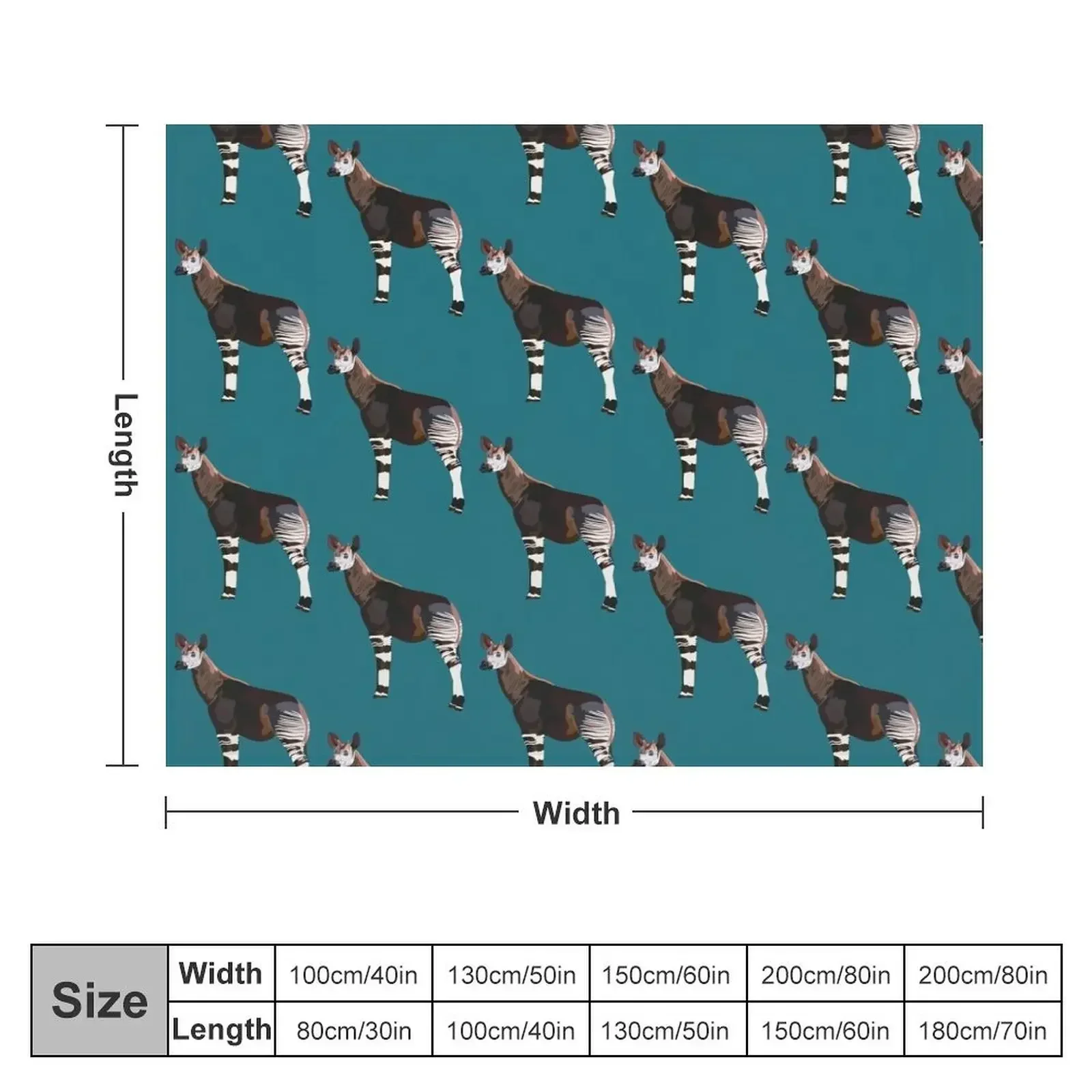 Плед O is for Okapi флис