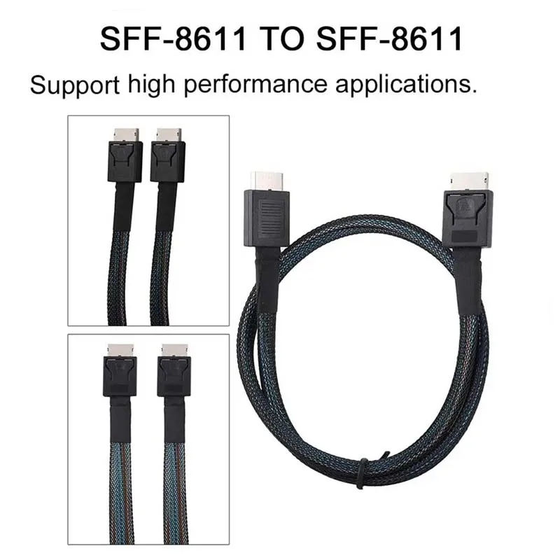 Кабель PCIE4.0 MINI SAS 24 Гбит/с Oculink кабель-удлинитель для передачи данных внешний вид