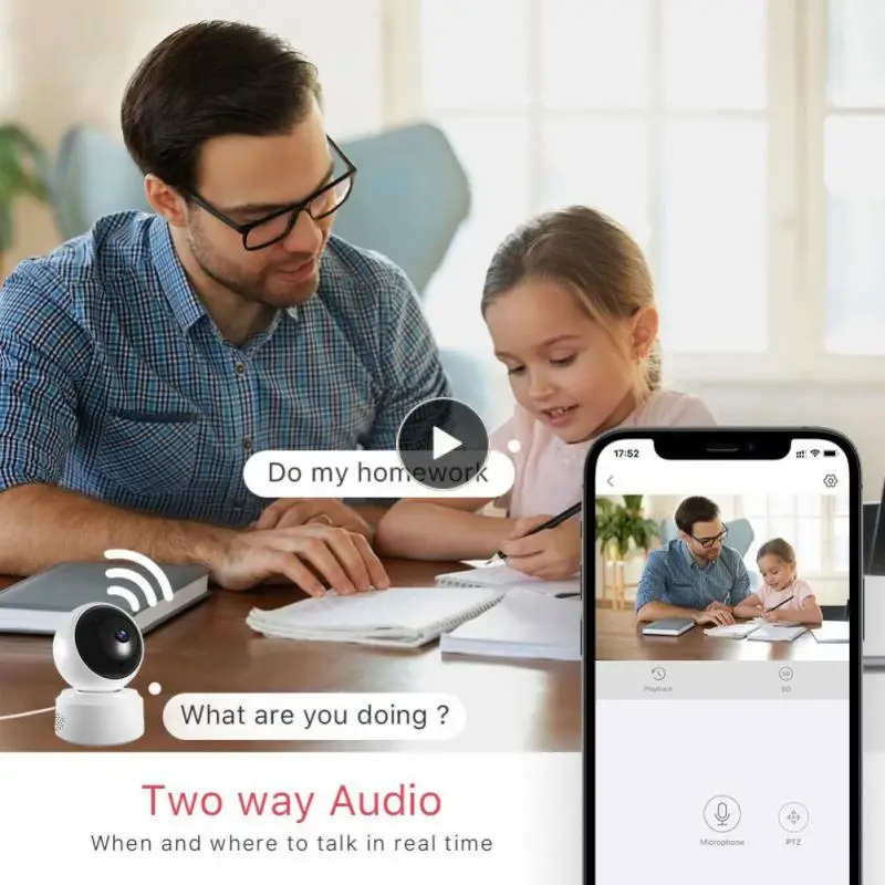 

Охранный монитор, радионяня, инфракрасное ночное видение, домашние видеокамеры, Мини Ptz Ip Cam, камера видеонаблюдения