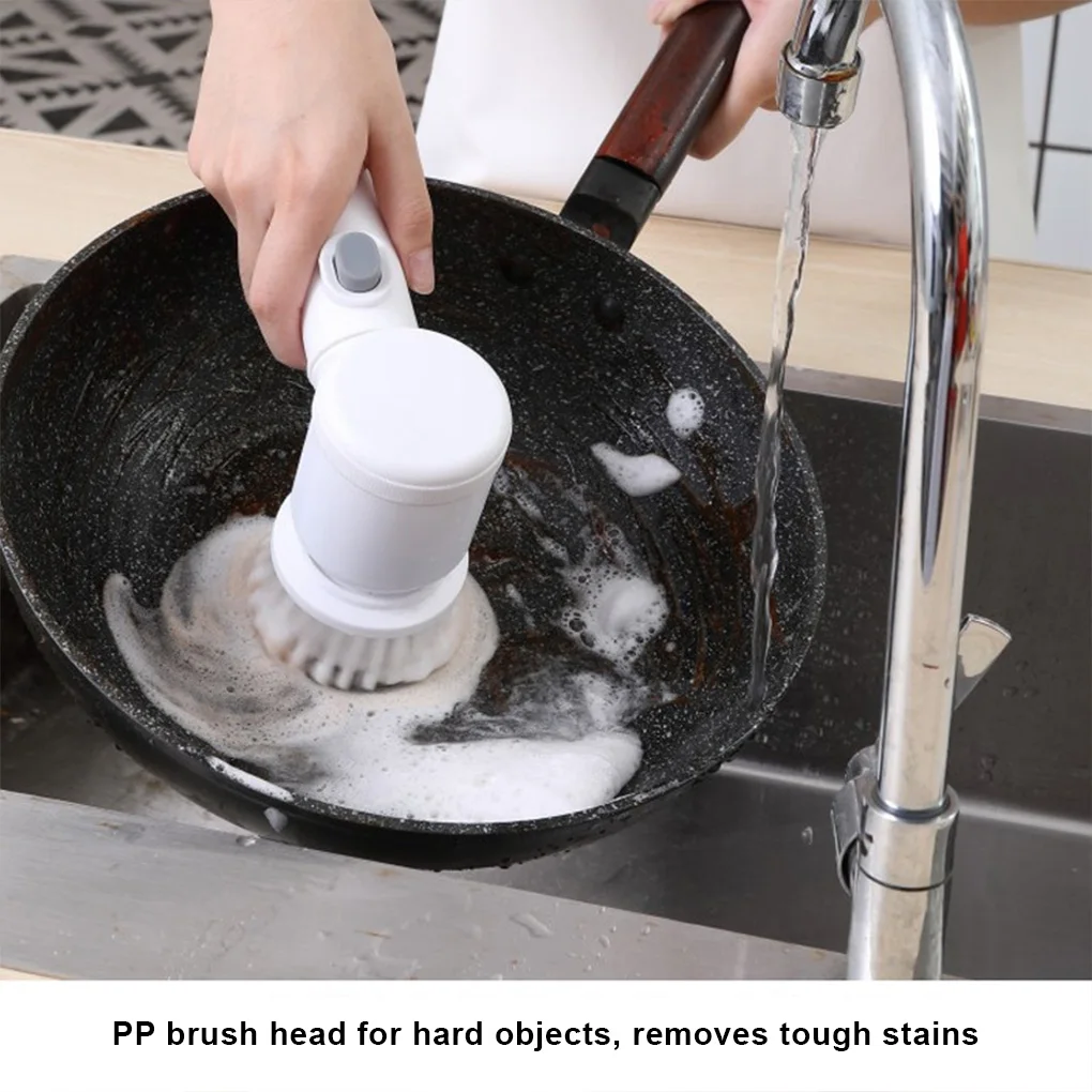 

Электрическая Чистящая Щетка для кухни и ванной, беспроводная подвесная кухонная утварь для мытья посуды