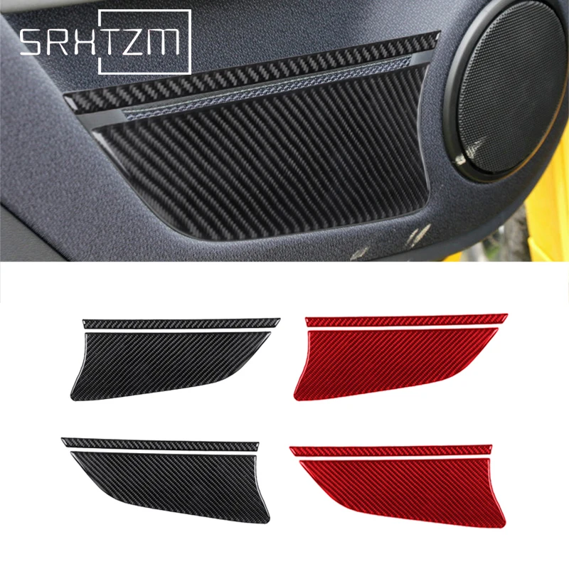 

Car Door Storage Panel Cover Sticker For Benz Smart Fortwo 451 Coupe 2011 - 2015 Interior Accessories Carbon Fiber