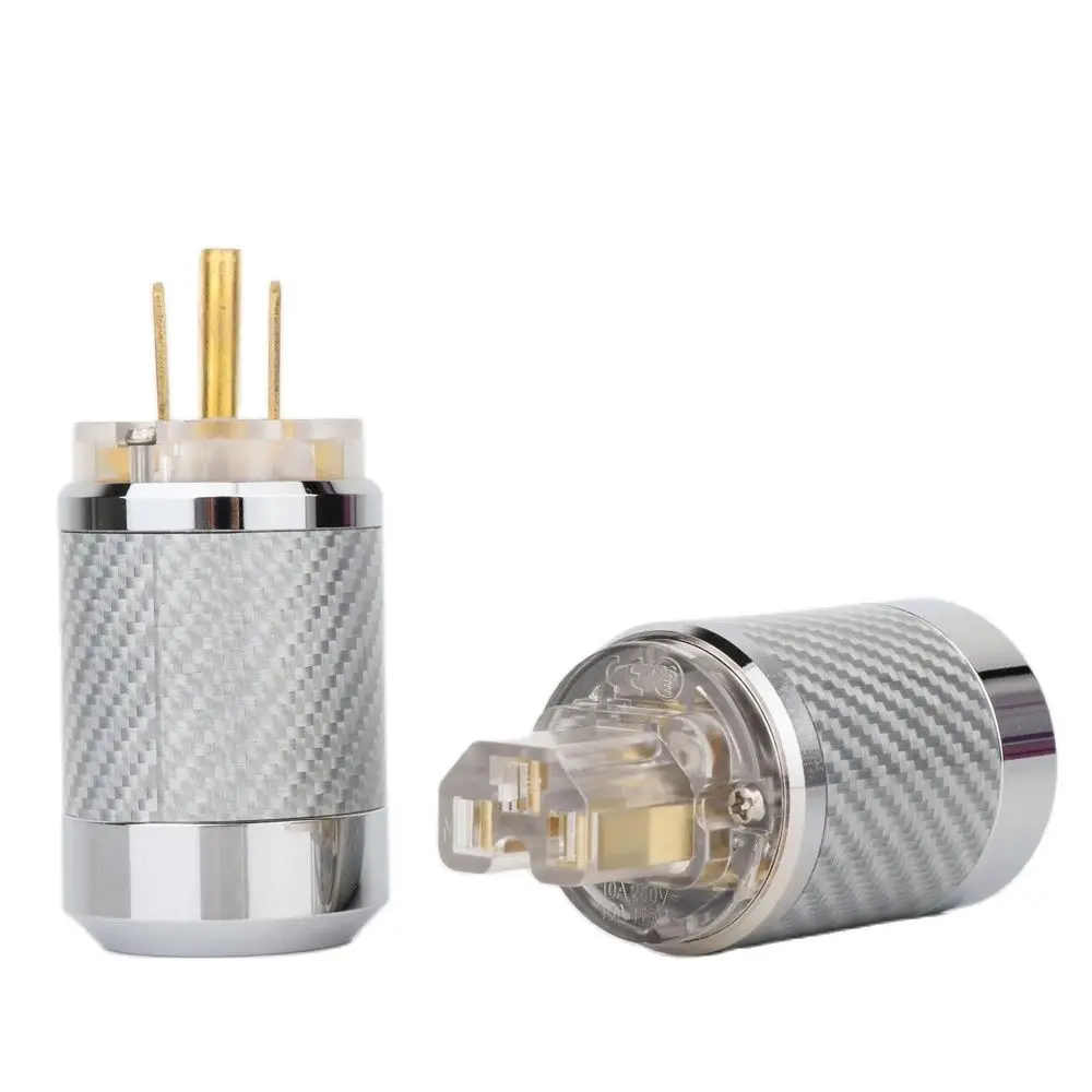 Кабель питания с позолоченным штекером из углеродного волокна Hi-Fi для