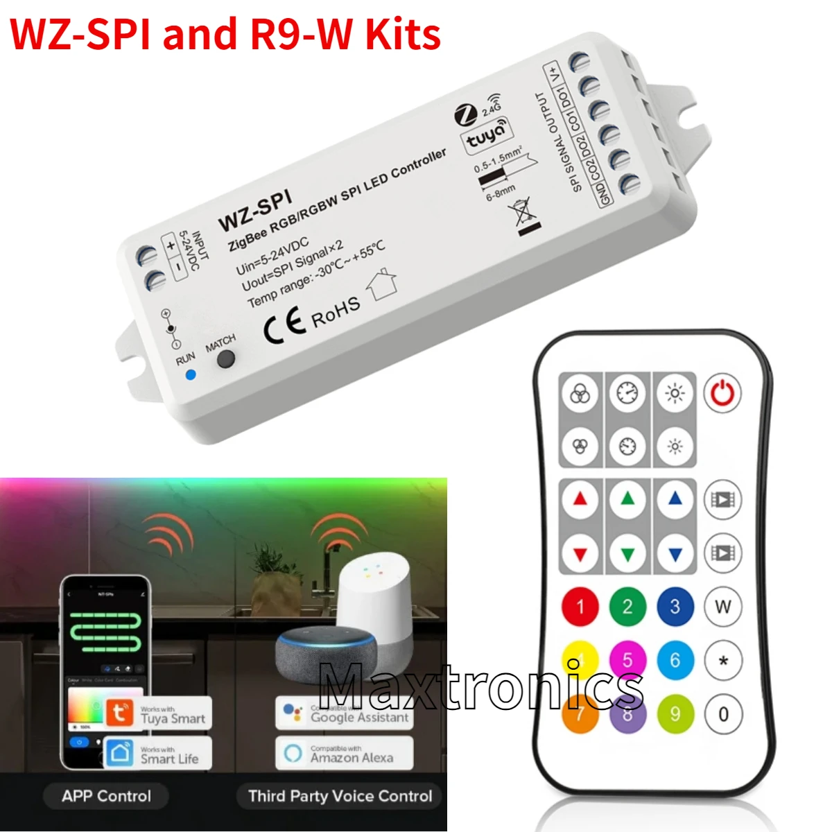 

SAGE LU MEI RGB контроллер WZ-SPI+R9 для светодиодных лент