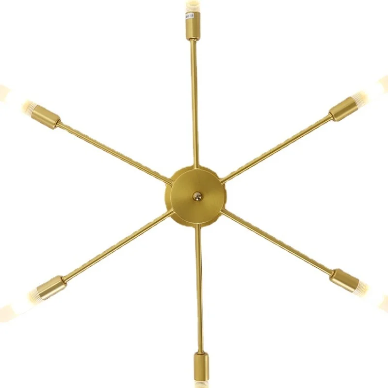 Американская люстра в стиле деревни ретро железная художественная ветка лампа