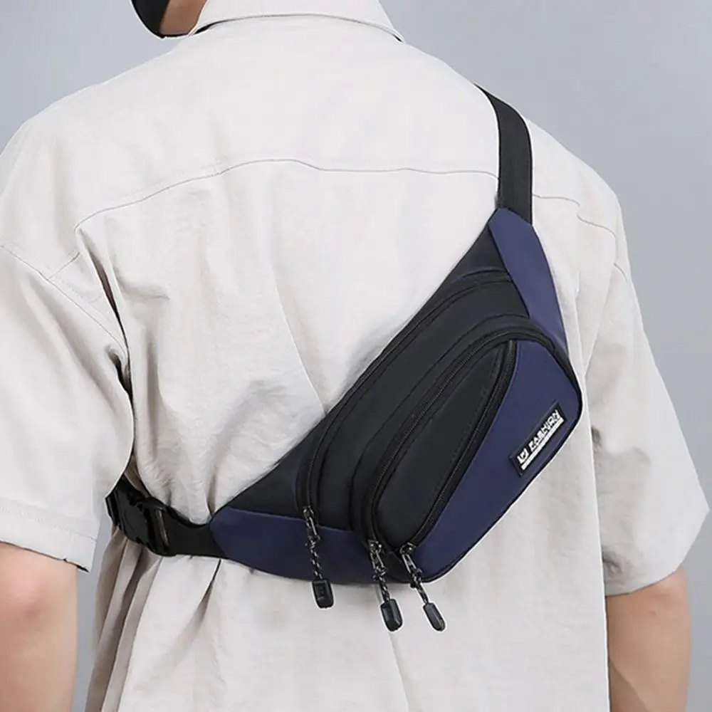 Плотно прилегающие поясные сумки для мужчин модная многослойная спортивная