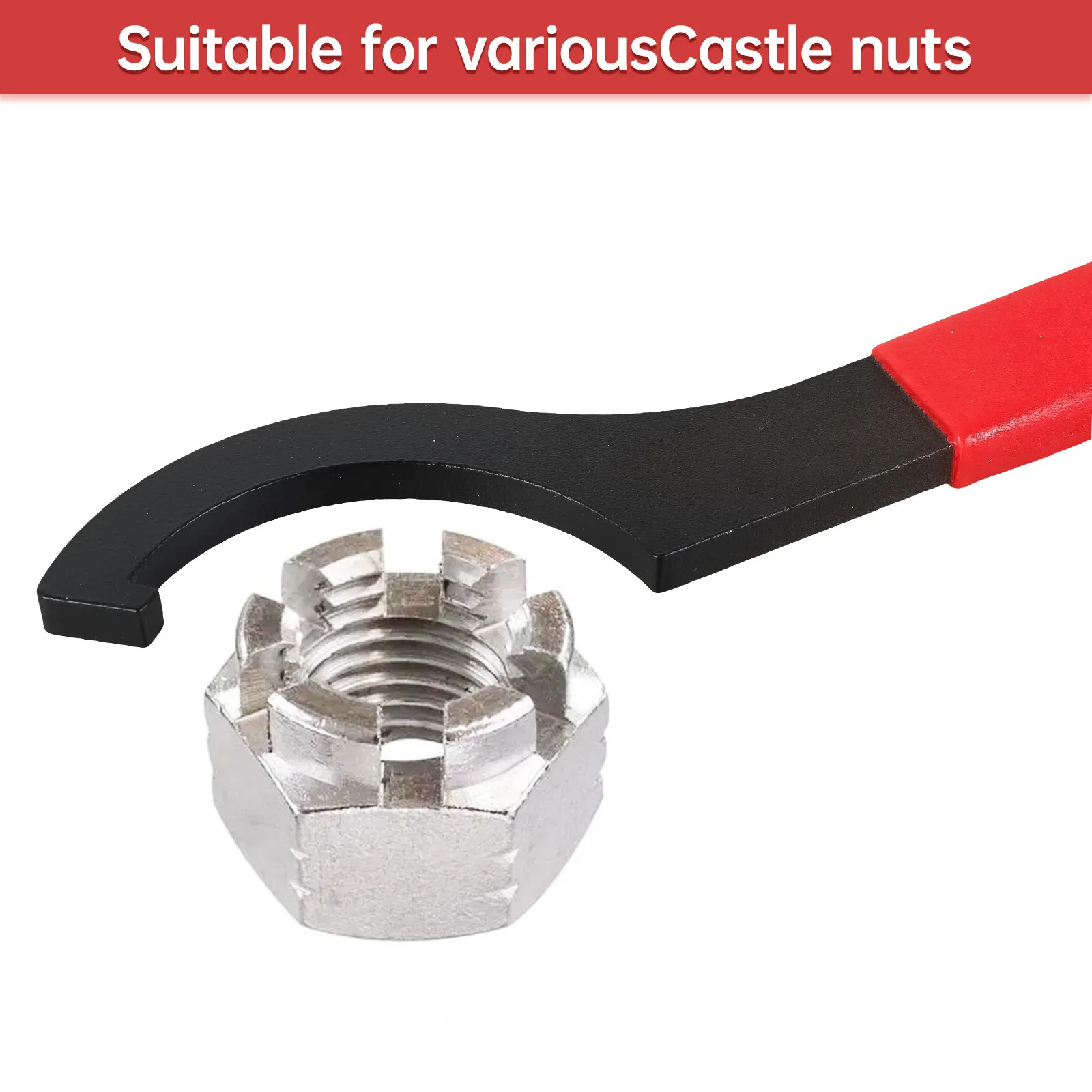 45-48HRC Гаечный ключ Противоскользящая ручка Черный окисленный для круглой гайки