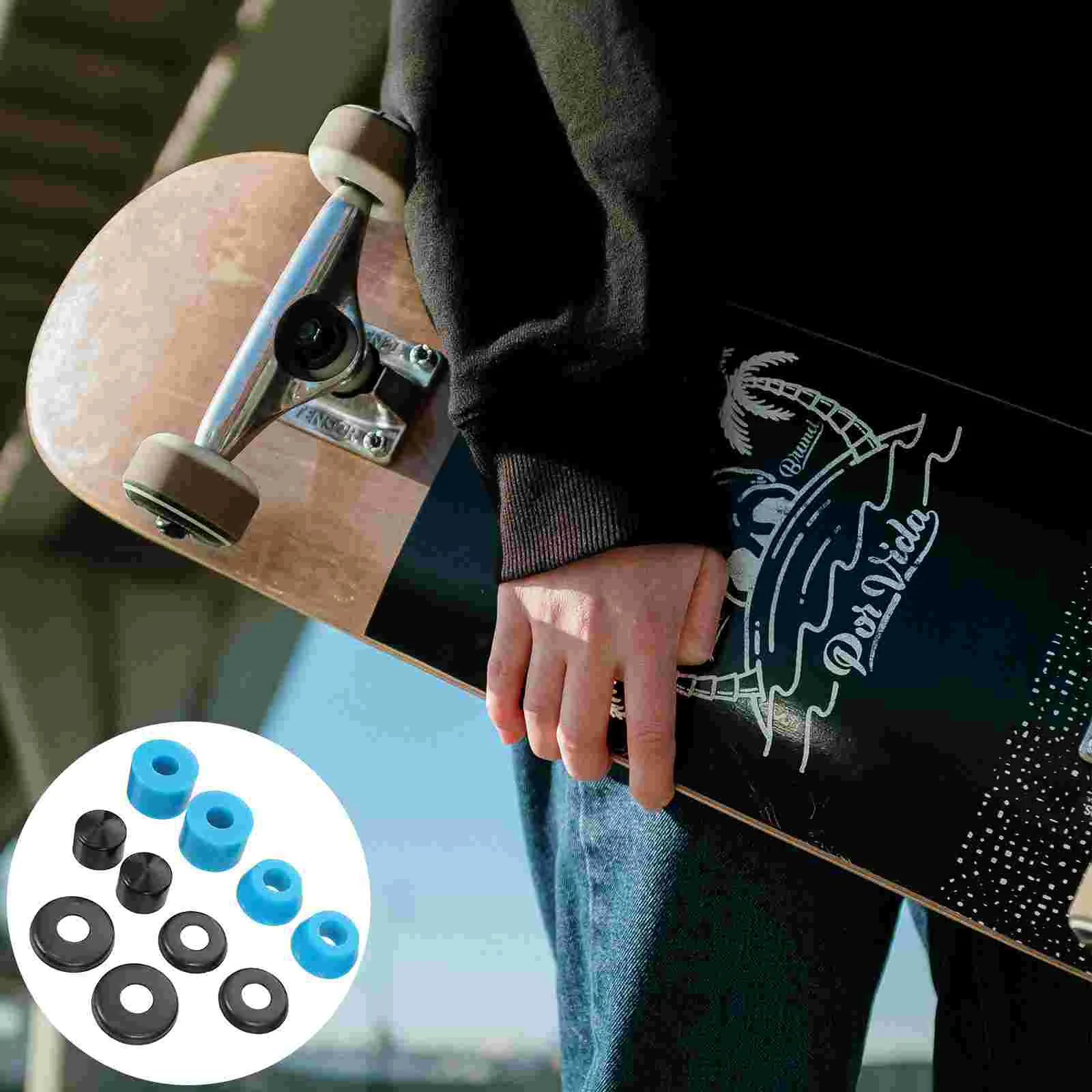 

Skateboard Truck Shockproof Bushings Bushing Cup Wheel Washers Washer Pad Replacementrubbers Pads Cups Pivot Absorber Shocking