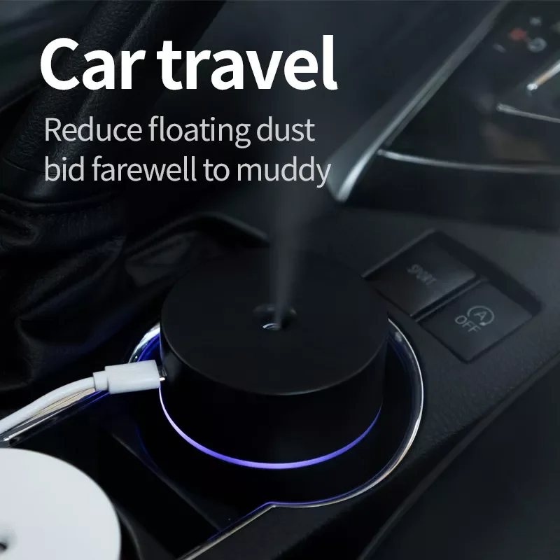 

Air Humidifier 300ml USB Mute Car Office Desktop Moisturizing Mute Nano Atomization Essential Oils Diffuser Car Electronics