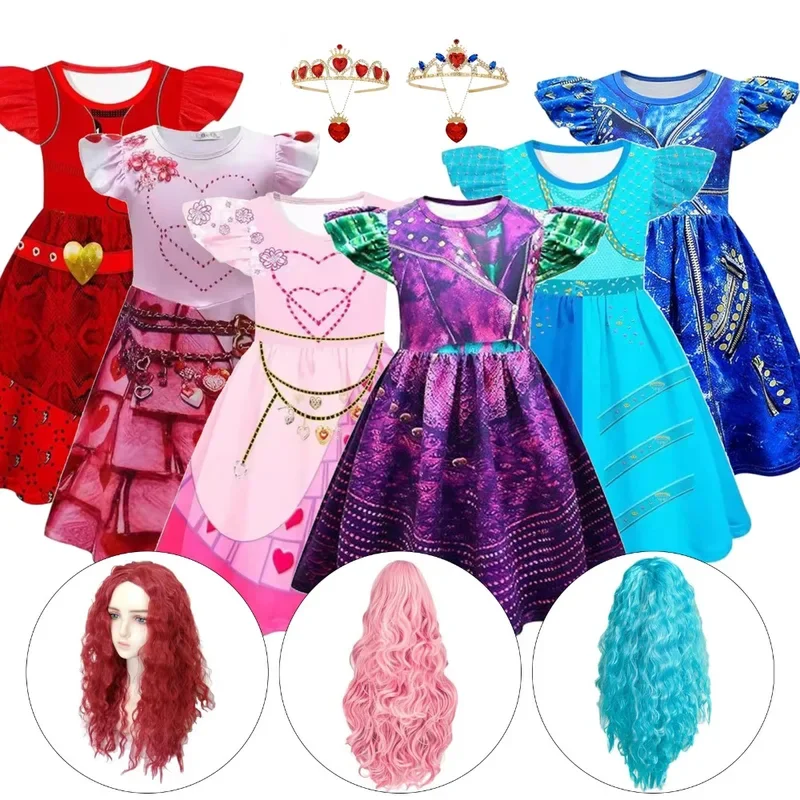 Костюм для косплея Эви из фильма Rise of Red Mal маскировочное платье Униформа костюм