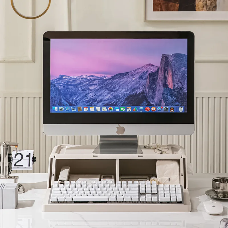 

Многофункциональная подставка для монитора, офисные принадлежности, Настольный стеллаж для хранения, подставка для клавиатуры компьютера, подставка для клавиатуры ноутбука