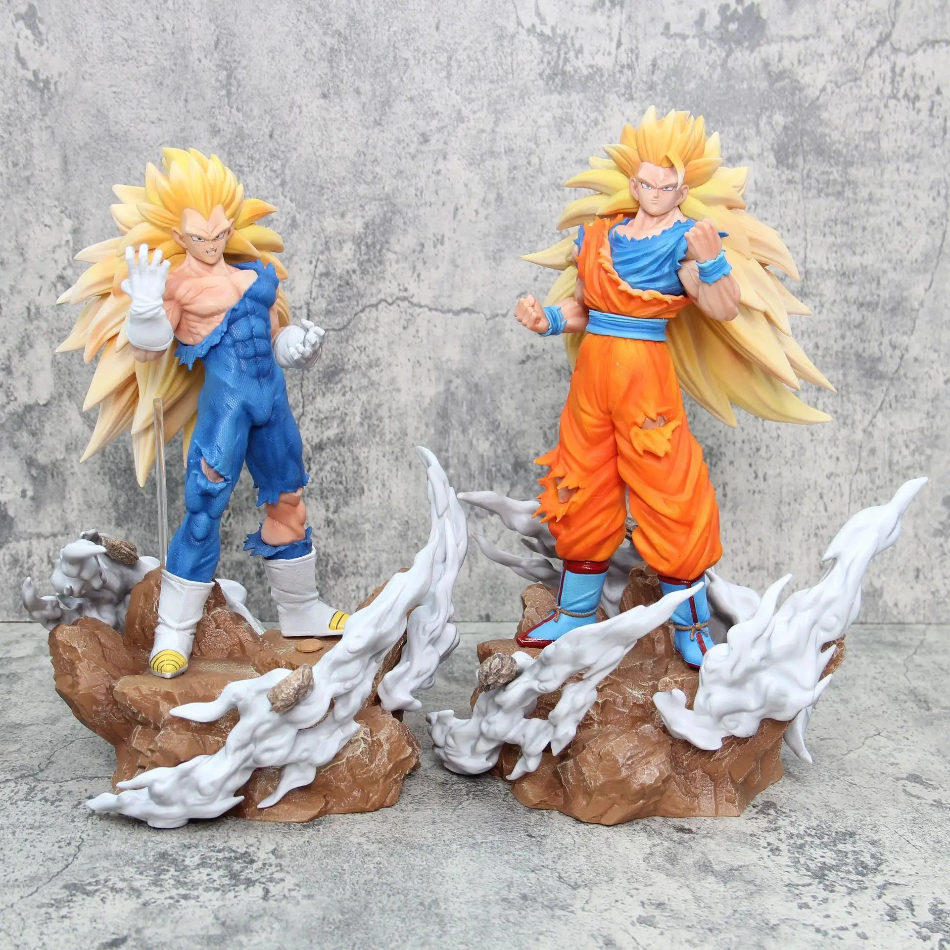 38cm Kylin Dragon Ball Goku Vegeta Super Saiyan Anime Figure Model Statue Boys Collection Desktop Decoration Ornament Toys Gifts