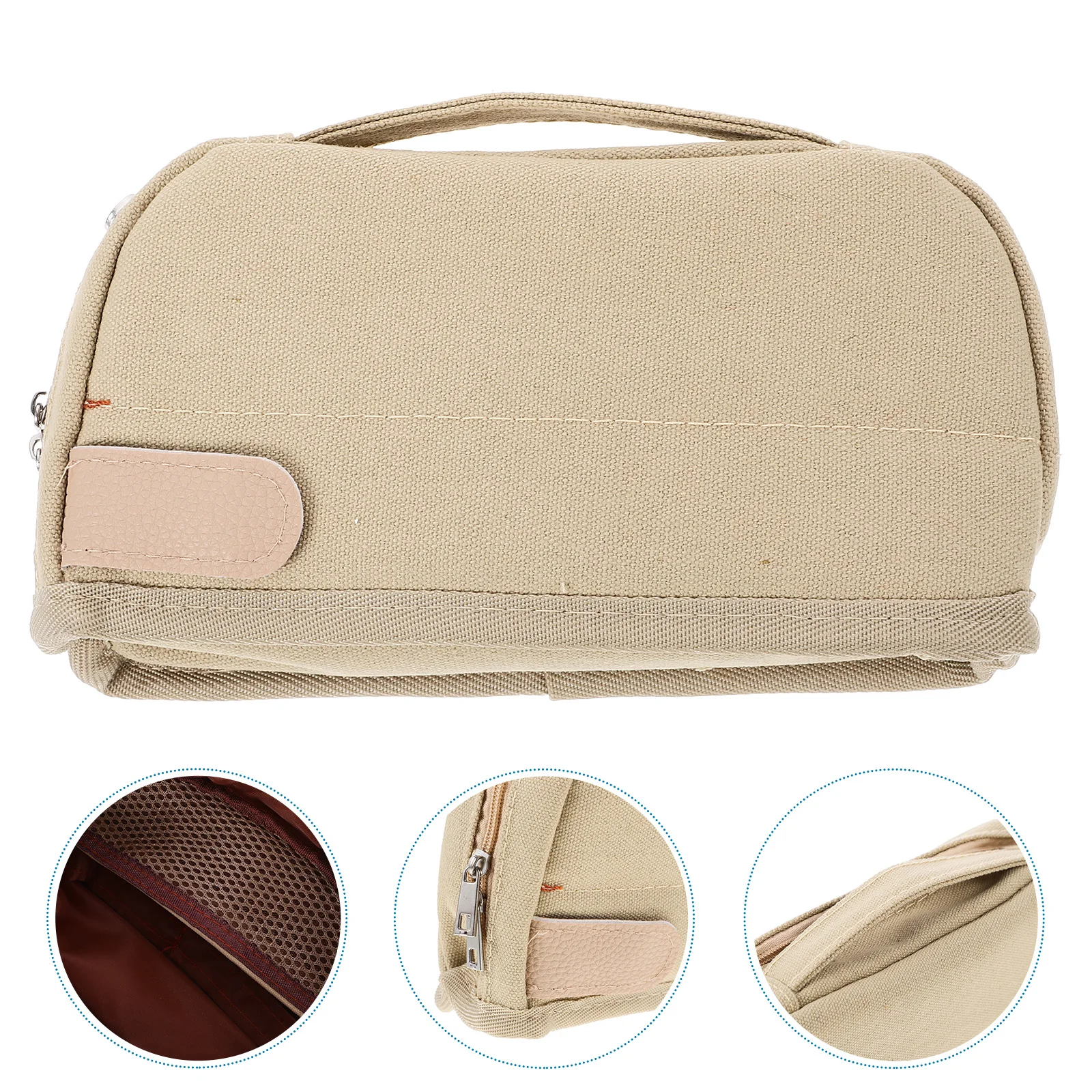 

Canvas Bag Portable Holder Household Pen Storage Bag Storage Accessory
