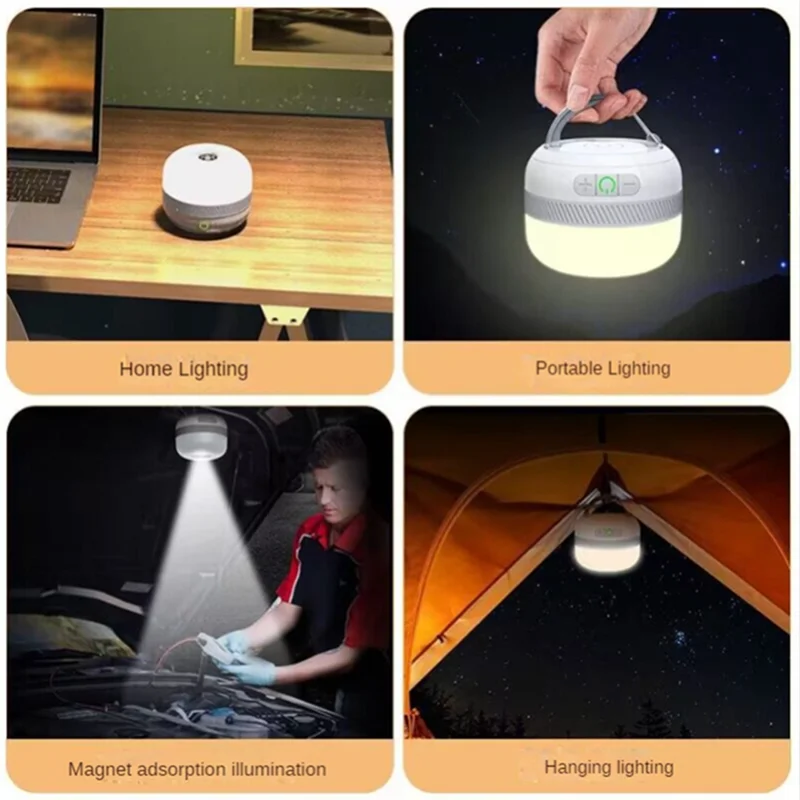 Фонарик для кемпинга LV10 230 часов работы перезаряжаемый фонарь с магнитным