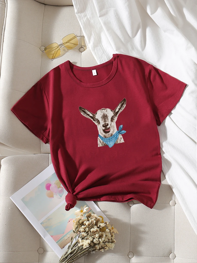 

Sheep White Top Sexy Shirts for Women Tops and Blouses Tee Shirt Free Shipping Vestidos Aesthetic Clothes Omori T-shirts Gyaru