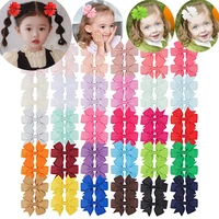 103060pcs 3 inches boutique grosgrain ribbon pinwheel hair bows for baby girls toddler bows hair clip birthday gifts