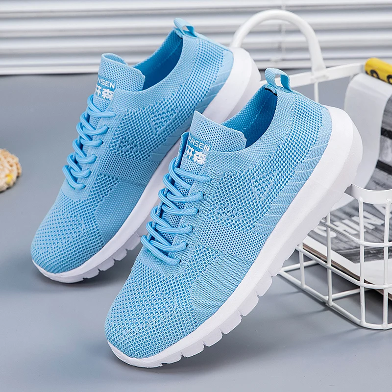 Летние женские повседневные кроссовки на плоской подошве спортивная обувь с