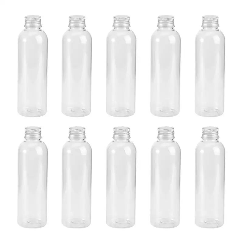 

10pcs 200ml Empty Sample Container Lotion Shampoo Bottle Travel Cosmetics Holder Transparent Refillable Bottles Lotion Bottle