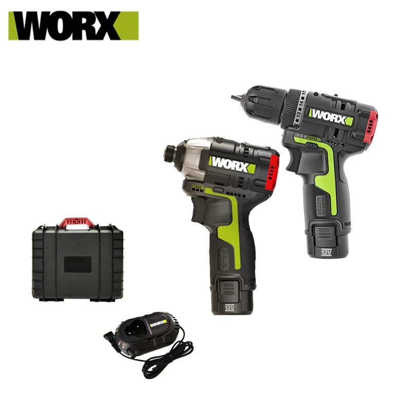 Шуруповерт WORX WU130X WU132, 12 В, с бесщеточным двигателем