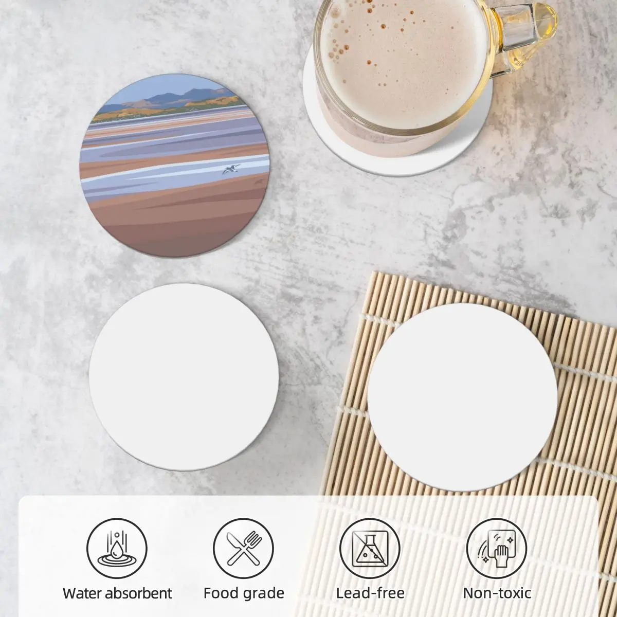 Керамические подставки Morecambe Bay (набор из 4) чашка для чая милый набор подставок